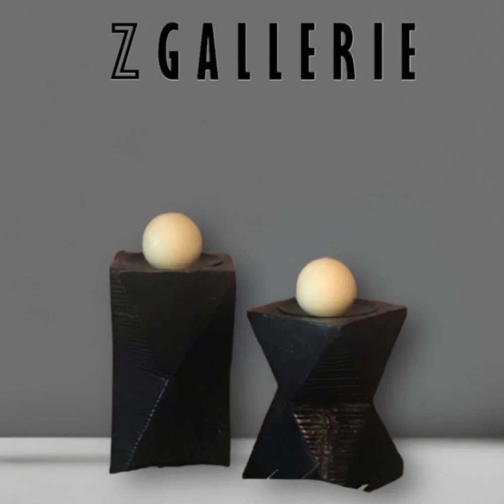 Z Gallerie Garunda Distressed Candle Holders